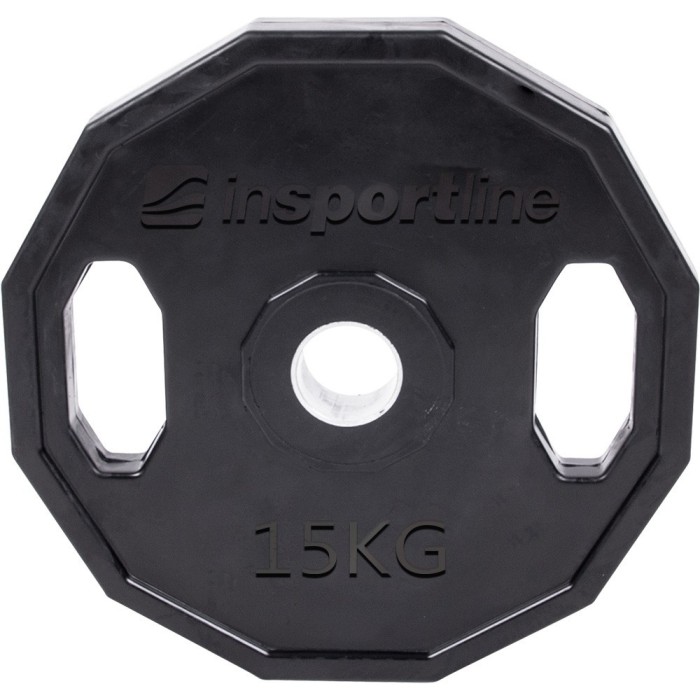 Greutate cauciucata 15kg/51mm inSPORTline Ruberton FitLine Training