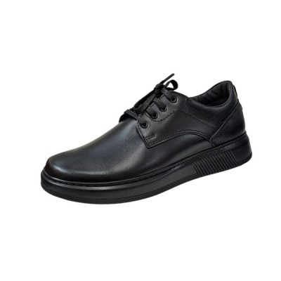 Pantofi casual barbati din piele naturala - Cairo Negru Marimea 40 LRSY2N foto