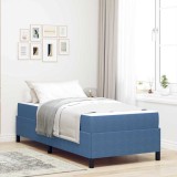 Cumpara ieftin Cadru de pat cu saltea albastru 80 x 200 cm tesatura