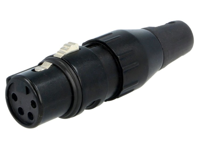 Conector XLR mamă 4 pini 10A