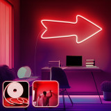 Aplica de Perete Neon Arrow - Large, Roșu