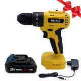 Pachet Masina gaurit / infiletat 20V 50Nm 10mm WAINER D20 + Acumulator 2Ah + Incarcator 20V