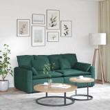 vidaXL Canapea modulară cu perne, verde &icirc;nchis 3321121