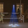 Brad de Crăciun pe catarg, 108 LED-uri, albastru, 180 cm