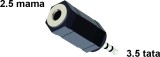 Adaptor Audio Jack De La 2.5 La 3.5 Vision Touch