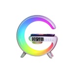 Cumpara ieftin Statie Incarcare Wireless 15W, 4in1, lampa RGB, boxa bluetooth, afisaj digital, mufa jack 3.5 mm