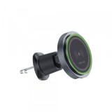 Incarcator Auto Wireless Forever MACH-200, 15W, 1.67A, Negru