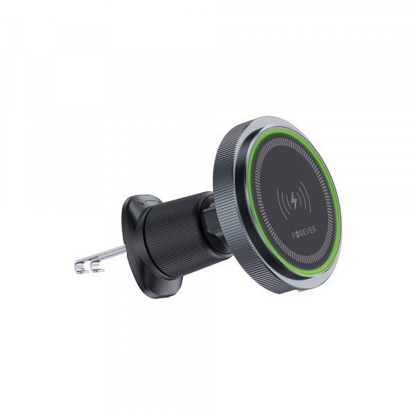 Incarcator Auto Wireless Forever MACH-200, 15W, 1.67A, Negru