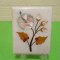 FLOARE - PLACUTA DECORATIVA lucrata manual din MARMURA cu incrustatii de SIDEF