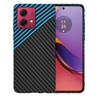 Husa pentru Motorola Moto G84, Techsuit, Carbonite FiberShell, Albastra foto