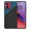 Husa pentru Motorola Moto G84, Techsuit, Carbonite FiberShell, Neagra Bleu
