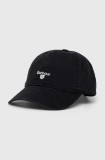 Barbour șapcă de baseball din bumbac Sports Caps culoarea negru, cu imprimeu, MHA0274