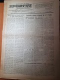 sportul popular 12 martie 1953-fotbal,grivita rosie-flacara ploiesti,cros,sah