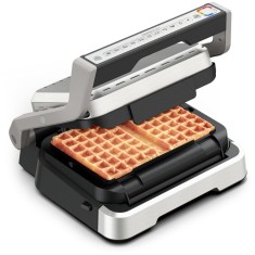 Set 2 placi pentru gofre Tefal XA730810, compatibile cu gratarul electric OptiGrill 4 in 1 si Optigrill 2 in 1, seriile GC774xx, GC773xx, GC772xx, alu