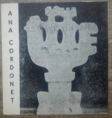 Programul expozitiei de sculptura si desen Ana Cordonet// 1969 foto