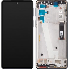 Display cu Touchscreen Motorola Edge 20, cu Rama, Gri, Service Pack 5D68C19192 foto