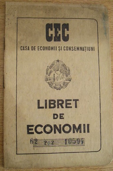 QW13 4 - 1956 - Libret de economii - Casa de economii si consemnatiuni - CEC