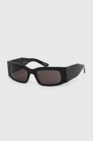 Balenciaga ochelari de soare culoarea negru, BB0328S