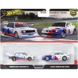 Set 2 masini metalice, Hot Wheels, BMW 320 Group 5 si 2001 BMW M3 GTR, JBK99