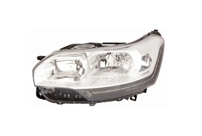 Far CITROEN C5 (RD/TD), 10.2010-2019, partea stanga, DEPO, cu LED daytime running light; H1+H7+H7; electrical; cu motor; halogen; cu lumini pentru cu