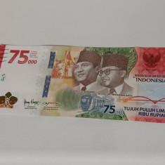 Bancnota 75000 Rupiah Indonezia Comemorativa