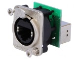 Adaptor Soclu etherCON 8P8C Cat 5e Ecranat Aurit NE8FDP