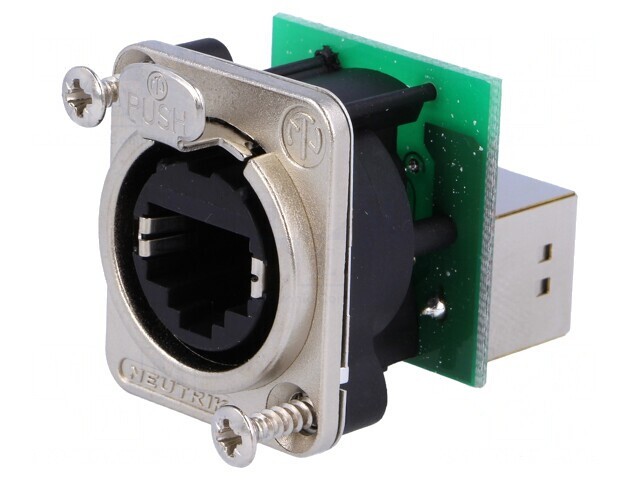 Adaptor Soclu etherCON 8P8C Cat 5e Ecranat Aurit NE8FDP