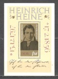 D.D.R.1972 175 ani nastere H.Heine:poet-Bl. SD.369