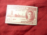 Timbru Dominica colonie britanica 1946 Rege George VI ,1p, Nestampilat