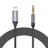 Cablu Audio Lightning - 3.5mm Tech-Protect Ultraboost, 1m, Negru, Apple