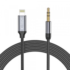 Cablu Audio Lightning - 3.5mm Tech-Protect Ultraboost, 1m, Negru