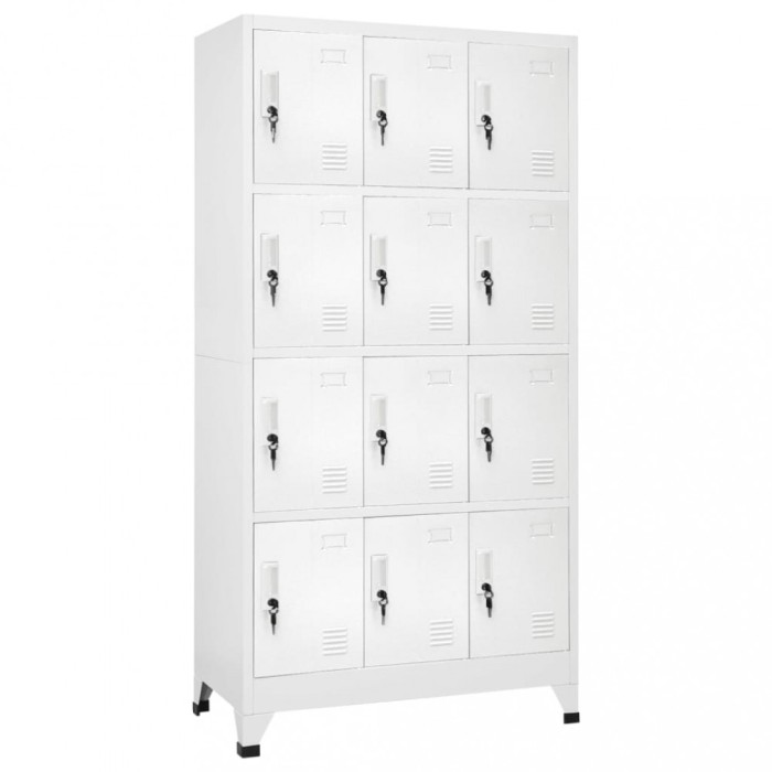 vidaXL Dulap vestiar cu 12 compartimente, 90x45x180 cm
