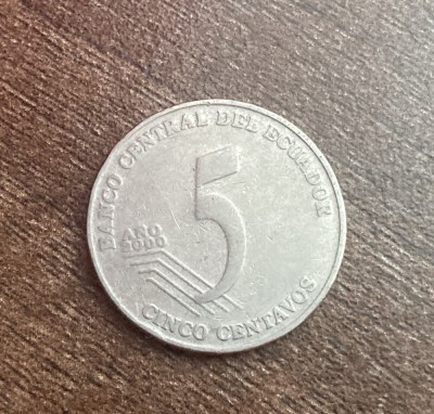 C50 - Moneda foarte veche - Ecuador - 5 centavos - 2000 foto
