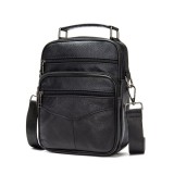 Cumpara ieftin Geanta de umar pentru barbati Eliam GT1814, piele naturala, negru