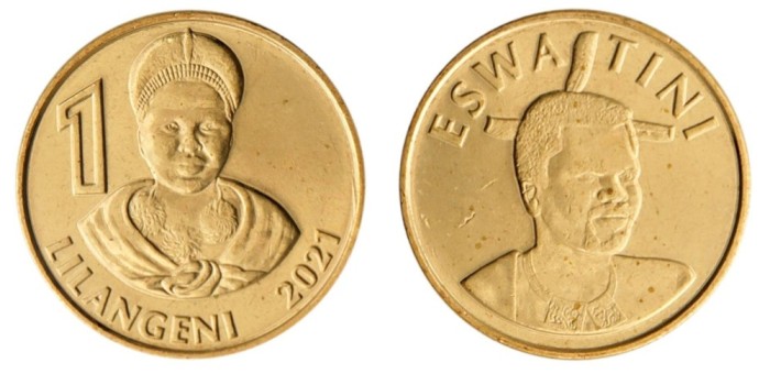 Eswatini 2021 - 1 lilageni UNC