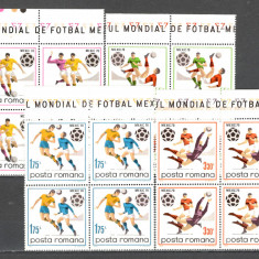 Romania.1970 C.M. de fotbal MEXIC bloc 4 ZR.357