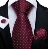 Set cravata + batista + butoni - matase -- model 752