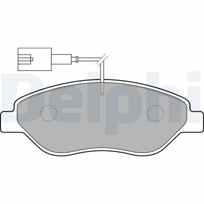 DELPHI LP1720 set placute frana,frana disc foto