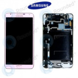 Samsung Galaxy Note 3 (N9005) Unitate de afișare completă roz GH97-15209C