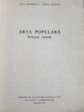PAUL PETRESCU, ELENA SECOSAN - ARTA POPULARA. INDREPTAR METODIC (1966)
