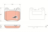 TRW GDB1457 COTEC set placute frana,frana disc