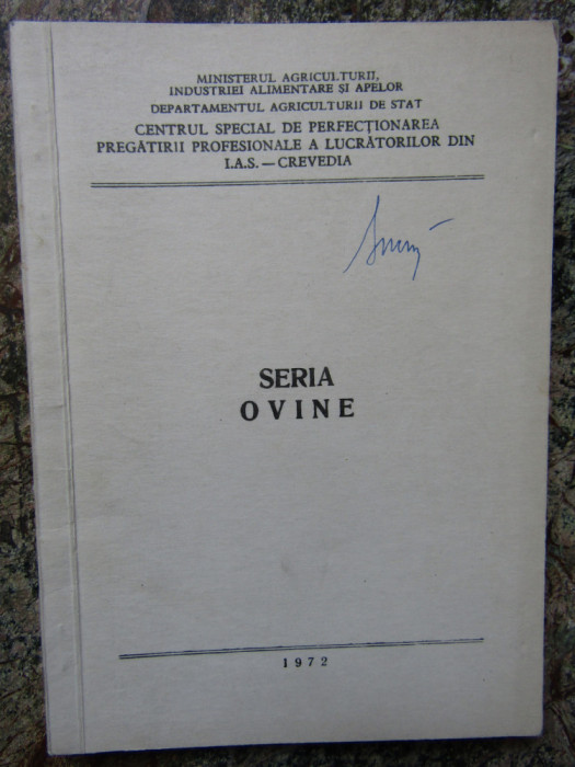 SERIA OVINE 1972