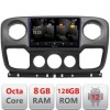 Navigatie Opel Movano, Renault Master 2010-2021Android Octa Core Qualcomm 2K Qled 8+128 DTS DSP 360 4G Optical v1 CarStore Technology