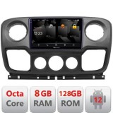 Navigatie Opel Movano, Renault Master 2010-2021Android Octa Core Qualcomm 2K Qled 8+128 DTS DSP 360 4G Optical v1 CarStore Technology