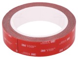 Bandă Adezivă Acrilică Gri 25mm x 5m 3M VHB GPH