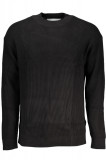 Cumpara ieftin Pulover barbati din bumbac cu imprimeu cu logo pe spate negru XL, Negru, XL INTL, XL (Z200: SIZE(3XSL &rarr; 5XL)), Calvin Klein Jeans