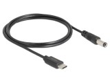 Cablu alimentare USB C la DC 5,5/2,1, drept, 1 m
