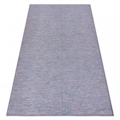 Covor SISAL PATIO 2778 țesute plate albastru / roz / bej, 78x150 cm