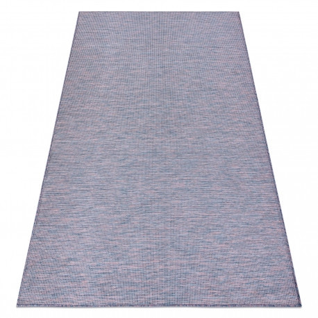Covor SISAL PATIO 2778 țesute plate albastru / roz / bej, 194x290 cm