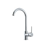 Robinet Chiuvetă Bucătărie Leziter Noril Cromat, Monocomanda, Forma U, Aerator